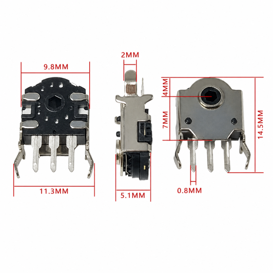マウスエンコーダー 7mm ストレート スクロール修理交換部品ka10000a963